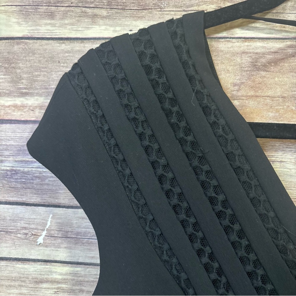 Sandro Paris SS21 radical dress black fit and flare lbd little black dress Small - Picture 5 of 10